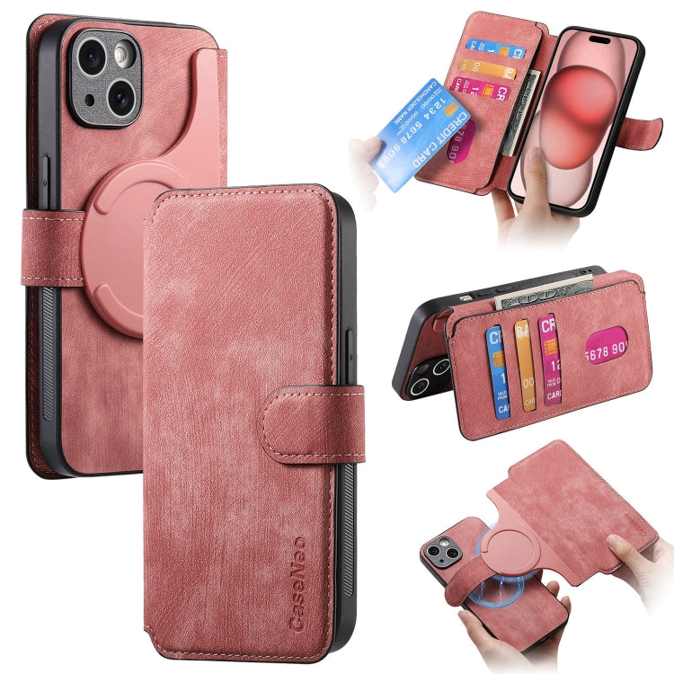CaseNeo MagSafe RFID - Funda de cuero retro antirrobo para teléfono, For iPhone 16, For iPhone 15 Pro Max, For iPhone 15 Pro, For iPhone 15 Plus, For iPhone 15