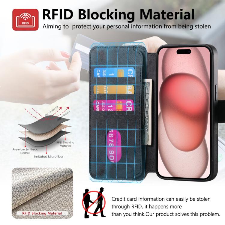 CaseNeo MagSafe RFID - Funda de cuero retro antirrobo para teléfono, For iPhone 17e / 16e, For iPhone 17 Pro Max, For iPhone 17 Pro, For iPhone 17, For iPhone Air, For iPhone 16 Pro Max, For iPhone 16 Pro, For iPhone 16 Plus