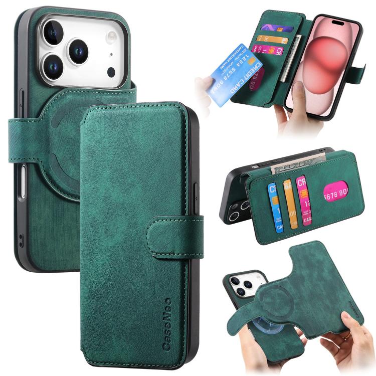 CaseNeo MagSafe RFID - Funda de cuero retro antirrobo para teléfono, For iPhone 17e / 16e, For iPhone 17 Pro Max, For iPhone 17 Pro, For iPhone 17, For iPhone Air, For iPhone 16 Pro Max, For iPhone 16 Pro, For iPhone 16 Plus