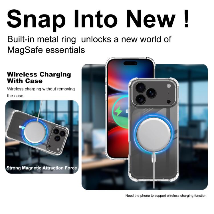 Funda para teléfono IMAK Space Shield PC + TPU Airbag a prueba de golpes MagSafe, For iPhone 17 Pro Max, For iPhone 17 Pro, For iPhone 17, For iPhone Air, For iPhone 16 Pro Max, For iPhone 16 Pro, For iPhone 16