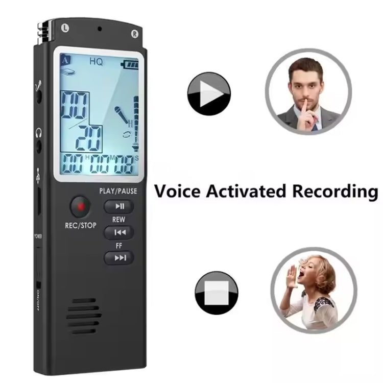Grabadora de voz inteligente T60 HD con cancelación de ruido y reproductor MP3, T60