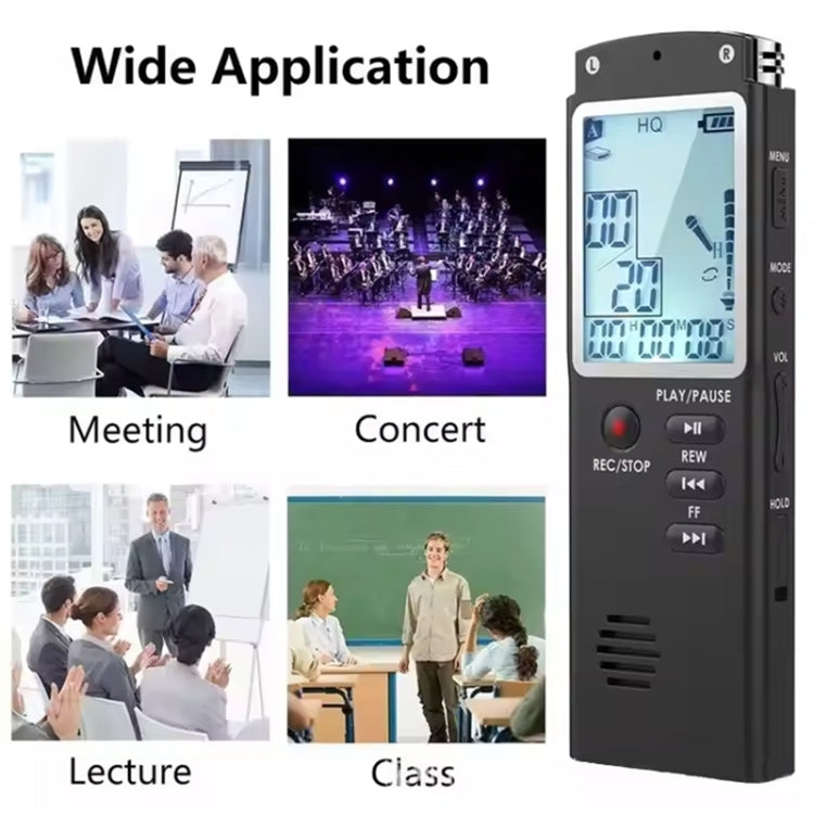 Grabadora de voz inteligente T60 HD con cancelación de ruido y reproductor MP3, T60