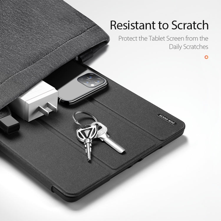 DUX DUCIS Domo Series Estuche de cuero de PU magnético con tapa horizontal con tres soportes plegables y ranura para bolígrafo, For iPad 9.7 inch(2017)/9.7 inch(2018)/iPad 6