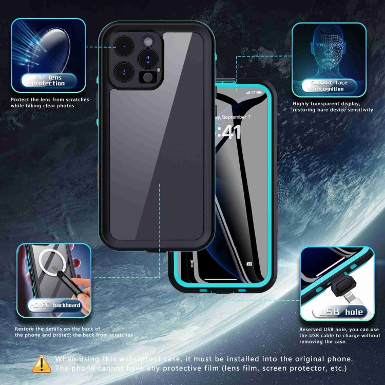 Funda para teléfono con triple protección IP68 y diseño transparente RedPepper Dot, For iPhone 16 Pro Max, For iPhone 16 Pro, For iPhone 16 Plus, For iPhone 16