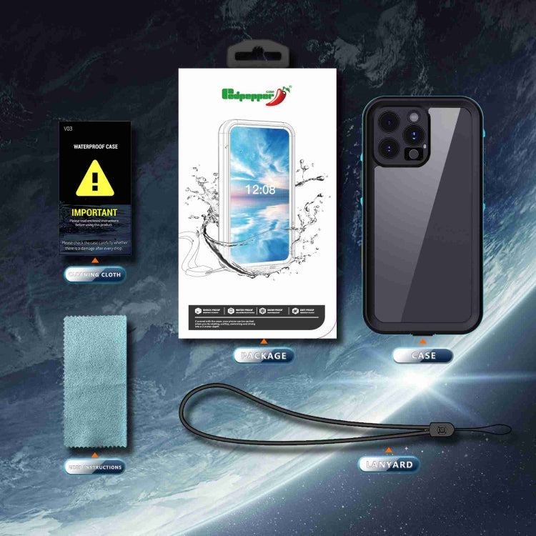 Funda para teléfono con triple protección IP68 y diseño transparente RedPepper Dot, For iPhone 16 Pro Max, For iPhone 16 Pro, For iPhone 16 Plus, For iPhone 16