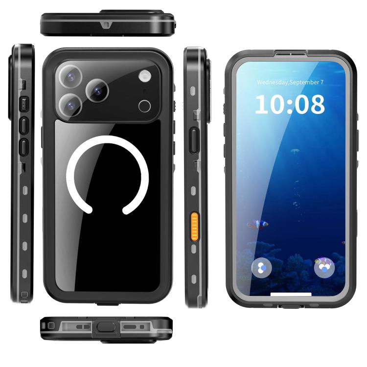 Funda para teléfono con protección MagSafe triple a prueba de agua IP68 con puntos transparentes de RedPepper, For iPhone 17 Pro Max, For iPhone 17 Pro, For iPhone 17, For iPhone Air, For iPhone 16 Pro Max, For iPhone 16 Pro, For iPhone 16 Plus        ...