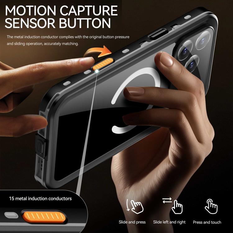 Funda para teléfono con protección MagSafe triple a prueba de agua IP68 con puntos transparentes de RedPepper, For iPhone 17 Pro Max, For iPhone 17 Pro, For iPhone 17, For iPhone Air, For iPhone 16 Pro Max, For iPhone 16 Pro, For iPhone 16 Plus        ...