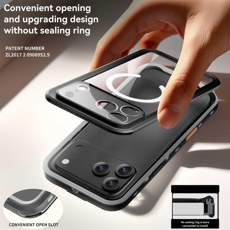 Funda para teléfono con protección MagSafe triple a prueba de agua IP68 con puntos transparentes de RedPepper, For iPhone 17 Pro Max, For iPhone 17 Pro, For iPhone 17, For iPhone Air, For iPhone 16 Pro Max, For iPhone 16 Pro, For iPhone 16 Plus        ...
