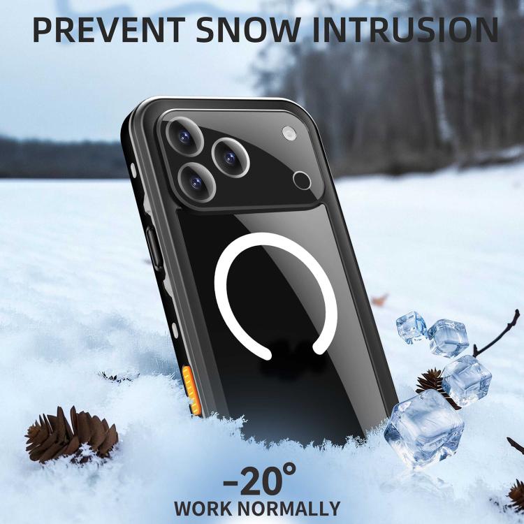 Funda para teléfono con protección MagSafe triple a prueba de agua IP68 con puntos transparentes de RedPepper, For iPhone 17 Pro Max, For iPhone 17 Pro, For iPhone 17, For iPhone Air, For iPhone 16 Pro Max, For iPhone 16 Pro, For iPhone 16 Plus        ...