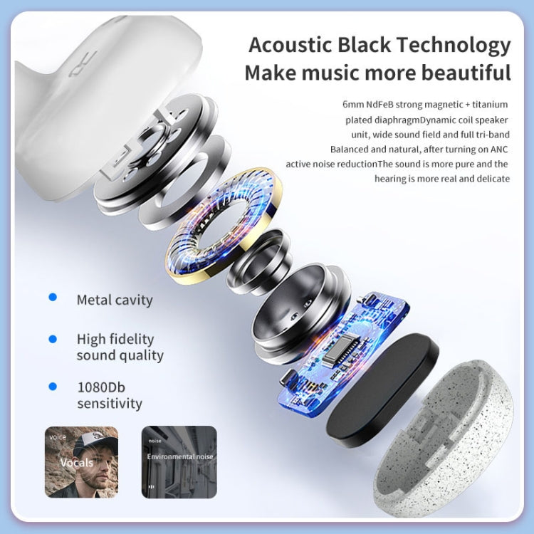 Calante T2S 5D Efecto de sonido Bluetooth 5.0 Auricular inalámbrico Bluetooth con caja de carga magnética, llamada de soporte y Siri