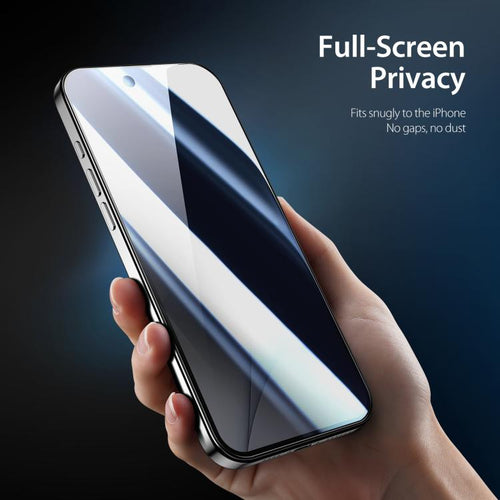 5 piezas DUX DUCIS 0,33 mm 9H Película de vidrio templado HD antiespía de aluminio de alta calidad, For iPhone 17e / 16e, For iPhone 17 Pro Max, For iPhone 17 Pro, For iPhone 17, For iPhone Air, For iPhone 16 Pro Max, For iPhone 16 Pro, For iPhone 16 P...