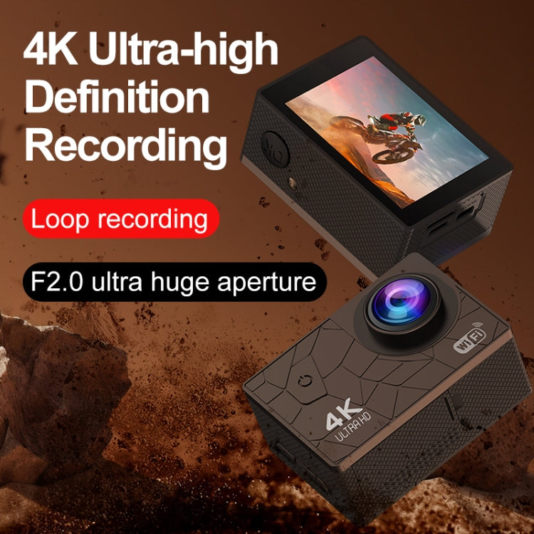 Cámara de acción WiFi 4K con gran angular y pantalla IPS HD de 2,0 pulgadas i5-361, I5-361 with RC, I5-361 without RC