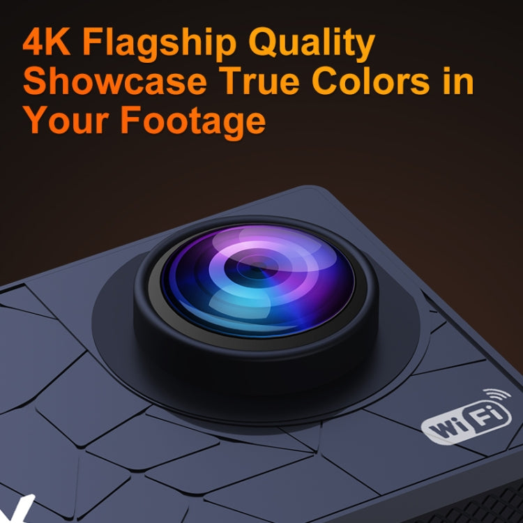 Cámara de acción WiFi 4K con gran angular y pantalla IPS HD de 2,0 pulgadas i5-361, I5-361 with RC, I5-361 without RC