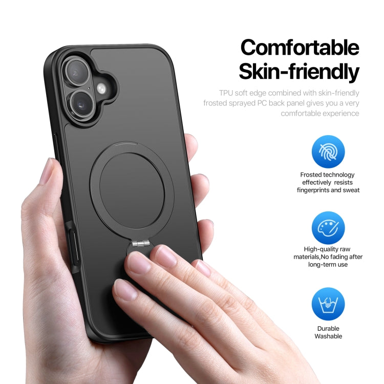 Funda híbrida de TPU y PC con soporte MagSafe de la serie Yind de DUX DUCIS, For iPhone 16 Pro Max, For iPhone 16 Pro, For iPhone 16 Plus, For iPhone 16