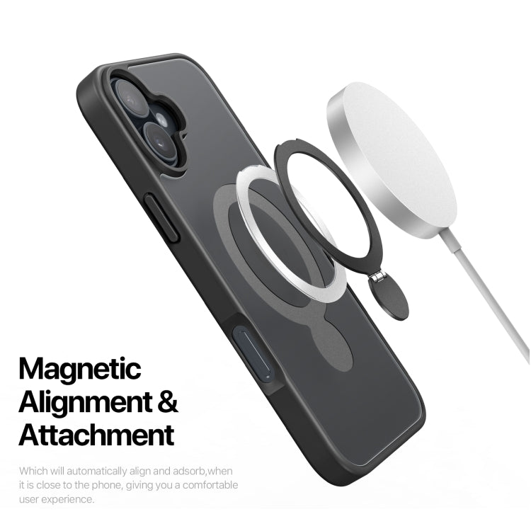 Funda híbrida de TPU y PC con soporte MagSafe de la serie Yind de DUX DUCIS, For iPhone 16 Pro Max, For iPhone 16 Pro, For iPhone 16 Plus, For iPhone 16