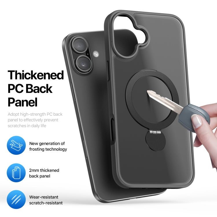 Funda híbrida de TPU y PC con soporte MagSafe de la serie Yind de DUX DUCIS, For iPhone 16 Pro Max, For iPhone 16 Pro, For iPhone 16 Plus, For iPhone 16