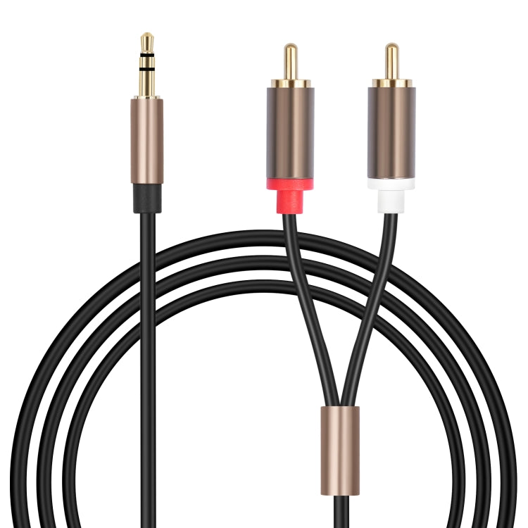 Cable de audio con conector de amplificador de 3,5 mm macho a 2 RCA macho, 1m, 2m, 3m