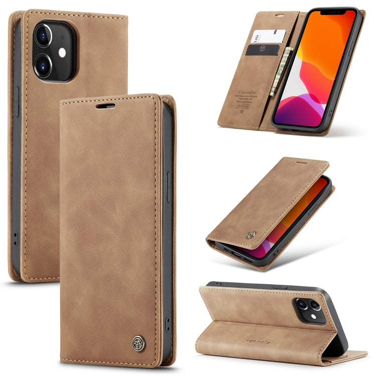 CaseMe-013 Estuche de cuero con tapa horizontal esmerilado retro multifuncional con ranura para tarjeta y soporte y billetera, For iPhone 12 Pro Max, For iPhone 12 / 12 Pro, For iPhone 12 mini, For OnePlus Nord