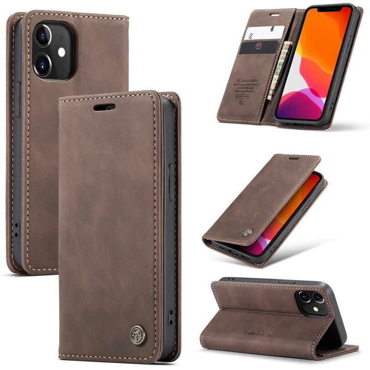 CaseMe-013 Estuche de cuero con tapa horizontal esmerilado retro multifuncional con ranura para tarjeta y soporte y billetera, For iPhone 12 Pro Max, For iPhone 12 / 12 Pro, For iPhone 12 mini, For OnePlus Nord
