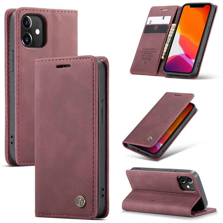 CaseMe-013 Estuche de cuero con tapa horizontal esmerilado retro multifuncional con ranura para tarjeta y soporte y billetera, For iPhone 12 Pro Max, For iPhone 12 / 12 Pro, For iPhone 12 mini, For OnePlus Nord