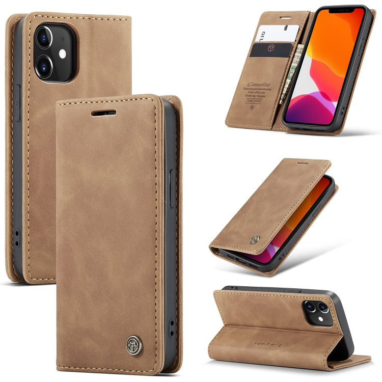 CaseMe-013 Estuche de cuero con tapa horizontal esmerilado retro multifuncional con ranura para tarjeta y soporte y billetera, For iPhone 12 Pro Max, For iPhone 12 / 12 Pro, For iPhone 12 mini, For OnePlus Nord