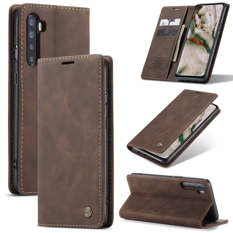 CaseMe-013 Estuche de cuero con tapa horizontal esmerilado retro multifuncional con ranura para tarjeta y soporte y billetera, For iPhone 12 Pro Max, For iPhone 12 / 12 Pro, For iPhone 12 mini, For OnePlus Nord