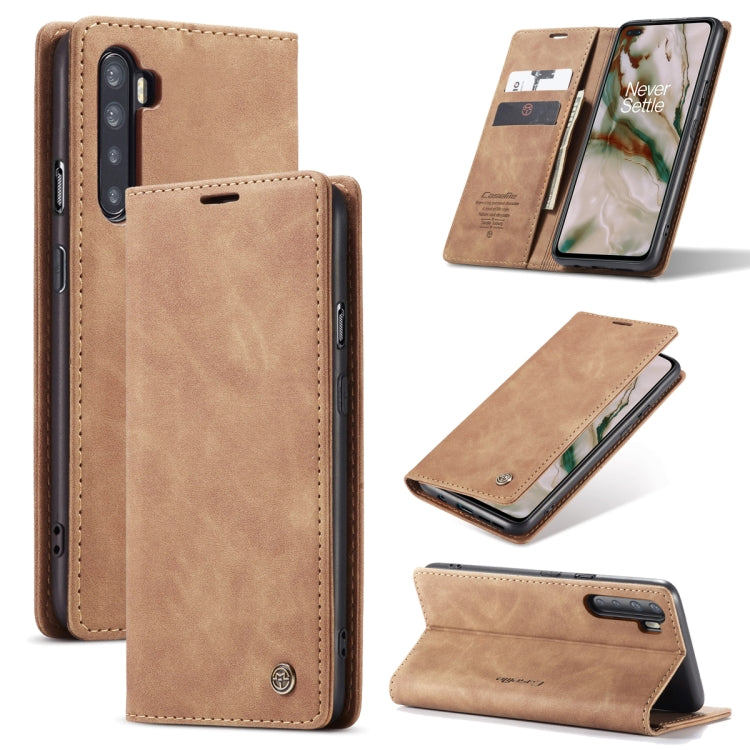 CaseMe-013 Estuche de cuero con tapa horizontal esmerilado retro multifuncional con ranura para tarjeta y soporte y billetera, For iPhone 12 Pro Max, For iPhone 12 / 12 Pro, For iPhone 12 mini, For OnePlus Nord