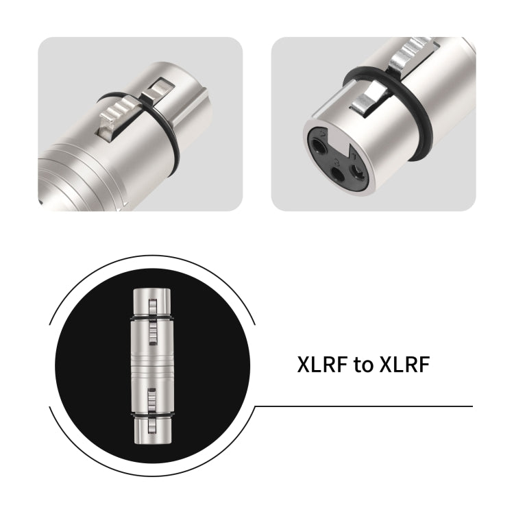 Adaptador XLR hembra a hembra de 3 pines LZ1111, LZ1111