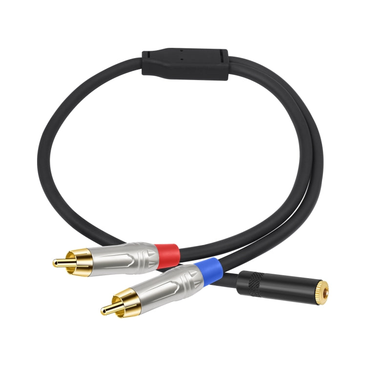 Cable de audio estéreo TRS hembra de 3,5 mm y 1/8" a RCA macho doble tipo Y, 3.5mm F to 2 RCA