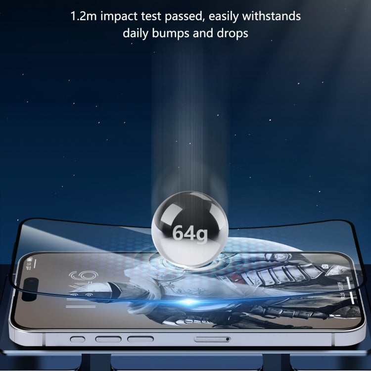 Película de vidrio templado de alta definición con pantalla completa 2.5D de la serie Zero Sense de JOYROOM, For iPhone 16 Pro Max, For iPhone 16 Pro, For iPhone 16 Plus / 15 Plus, For iPhone 16 / 15