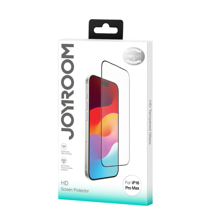 Película de vidrio templado de alta definición con pantalla completa 2.5D de la serie Zero Sense de JOYROOM, For iPhone 16 Pro Max, For iPhone 16 Pro, For iPhone 16 Plus / 15 Plus, For iPhone 16 / 15