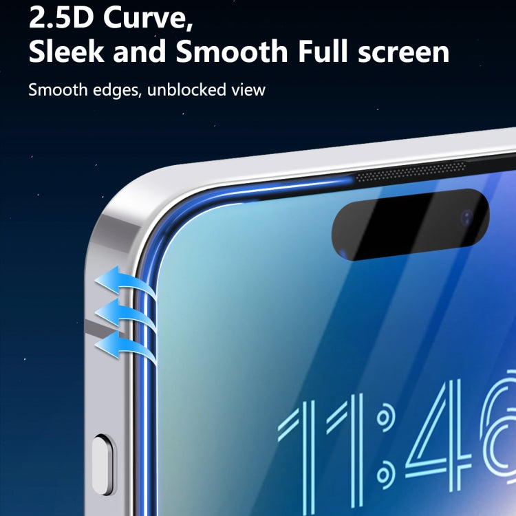 Película de vidrio templado para privacidad de pantalla completa 2.5D de la serie Zero Sense de JOYROOM, For iPhone 16 Pro Max, For iPhone 16 Pro, For iPhone 16 Plus / 15 Plus, For iPhone 16 / 15