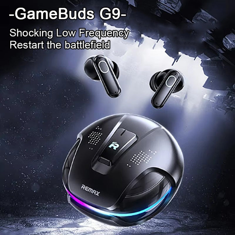 Auriculares inalámbricos con Bluetooth para juegos con reducción de ruido REMAX GameBuds G9 ANC, Gamebuds G9  Black, Gamebuds G9  Silver