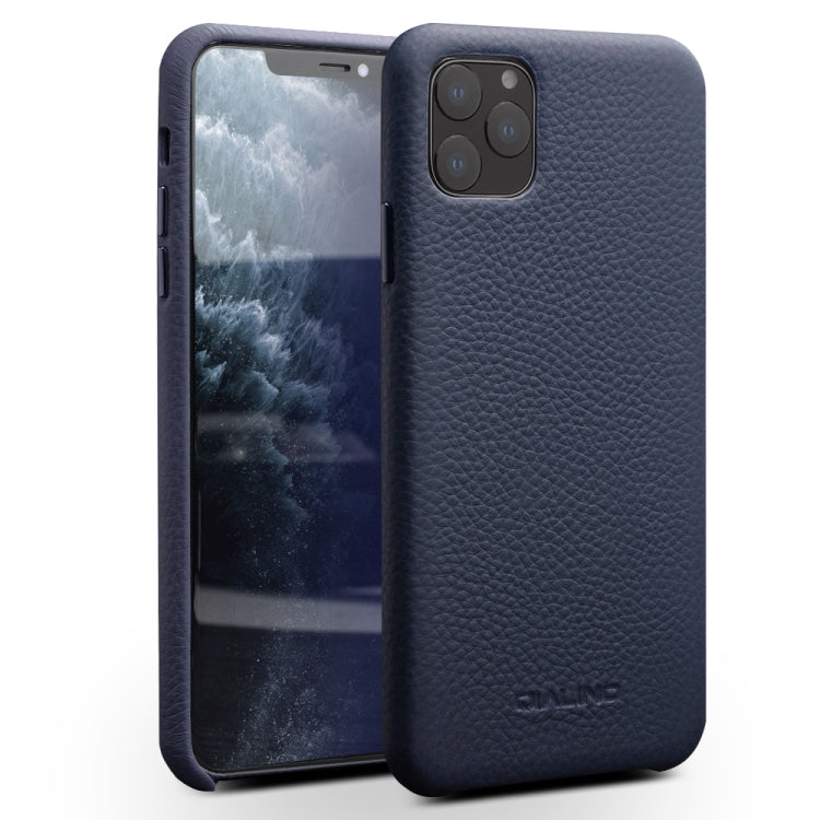 Estuche protector de cuero de grano superior a prueba de golpes QIALINO, For iPhone 11, For iPhone 11 Pro, For iPhone 11 Pro Max