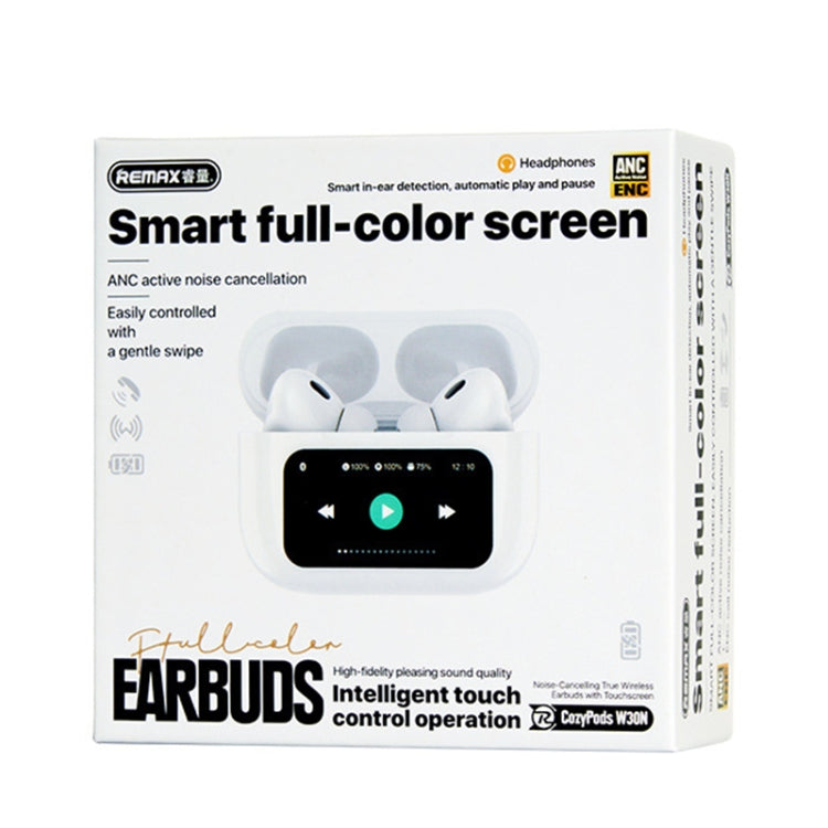 Auriculares Bluetooth 5.4 con reducción de ruido dual y LED REMAX CozyBuds W30N