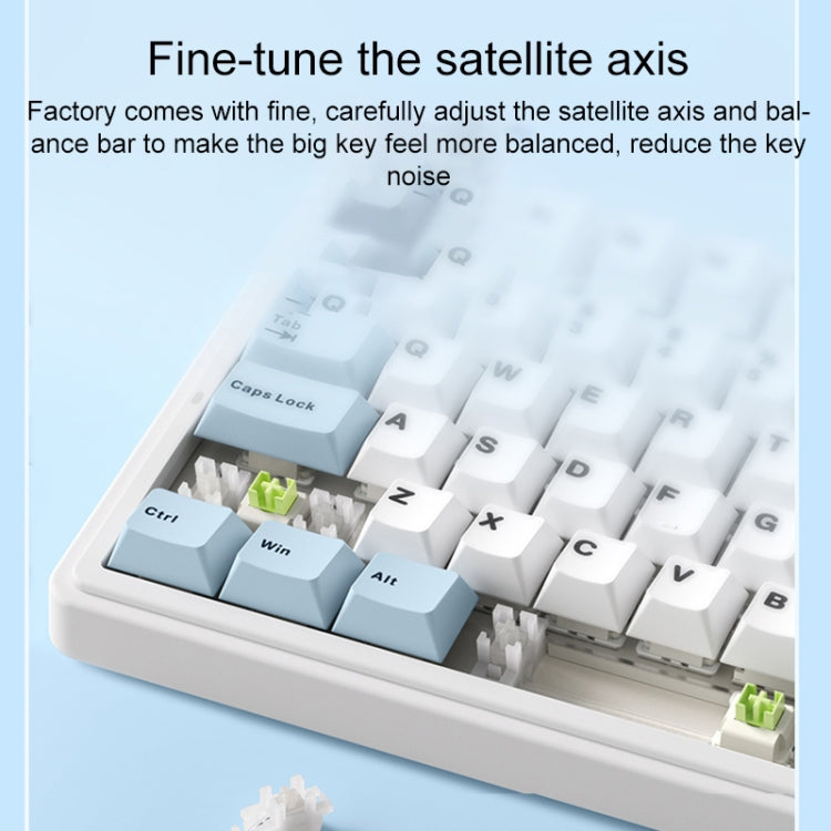 Teclado mecánico RGB personalizado AULA F75 de 80 teclas con cable/2,4 G/Bluetooth, tres modelos