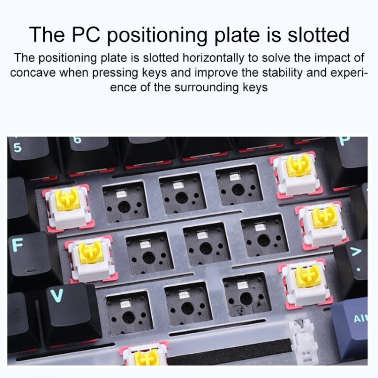 Teclado mecánico RGB personalizado AULA F87 de 87 teclas con cable/2,4 G/Bluetooth, tres modelos