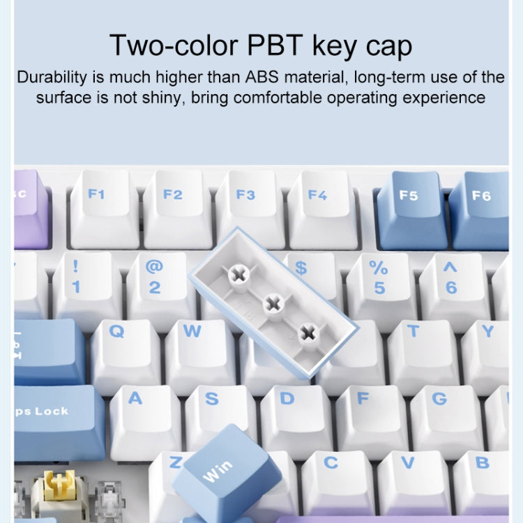 Teclado mecánico RGB personalizado AULA F99 Pro de 99 teclas con cable/2,4 G/Bluetooth, tres modelos