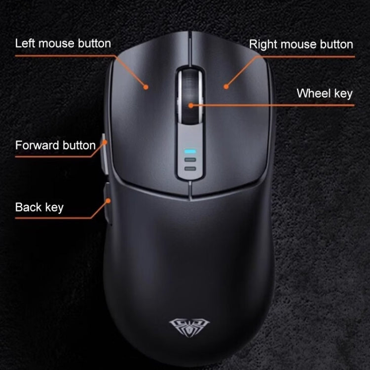 Ratón inalámbrico para juegos AULA SC580 de 10 000 DPI con cable/2,4 G/Bluetooth, tres modelos