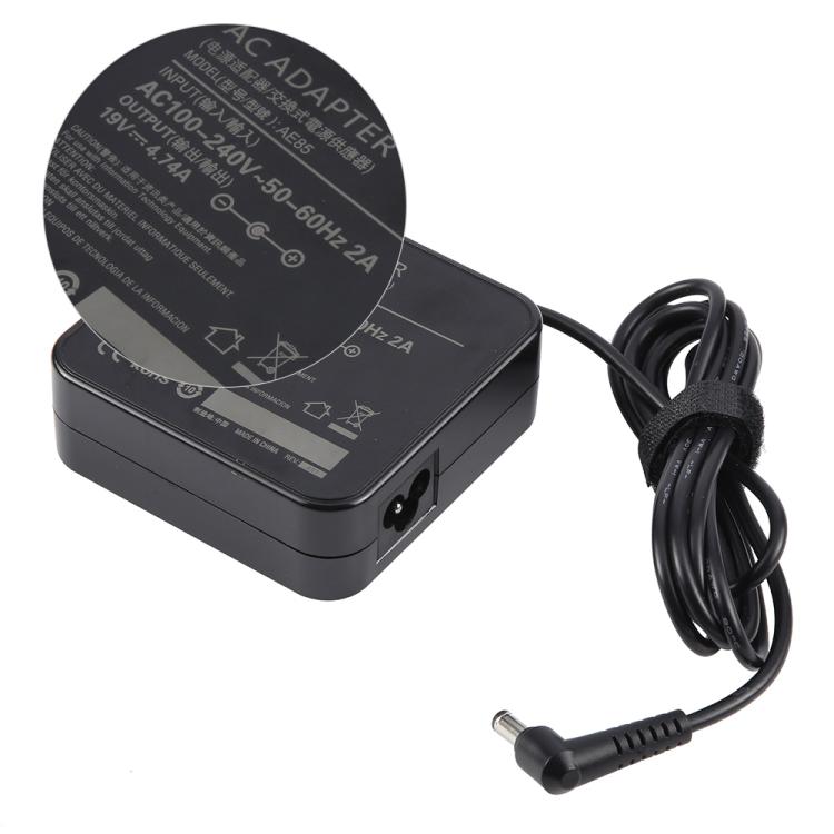Adaptador de corriente para portátil Asus 5.5 x 2.5 de 19 V, 4,74 A y 90 W, EU Plug, US Plug, UK Plug, AU Plug