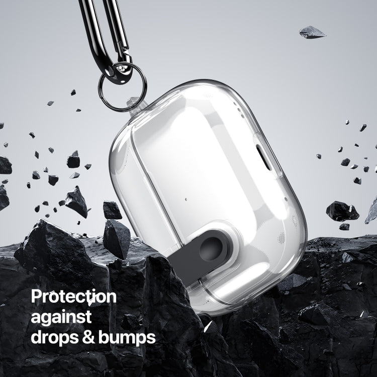 Estuche transparente dividido para auriculares con gancho de la serie PECL de DUX DUCIS, For AirPods 4