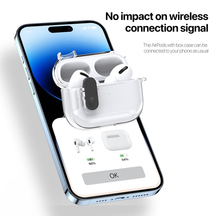 Estuche transparente dividido para auriculares con gancho de la serie PECL de DUX DUCIS, For AirPods 4
