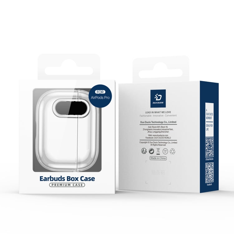 Estuche transparente dividido para auriculares con gancho de la serie PECL de DUX DUCIS, For AirPods 4