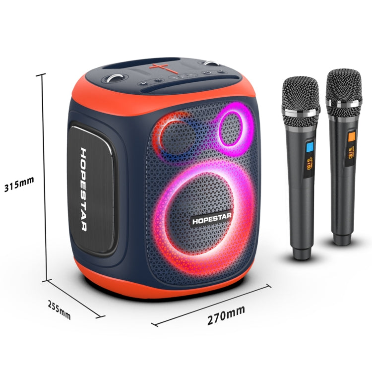 Altavoz Bluetooth de larga duración y doble micrófono para exteriores HOPESTAR PARTY130