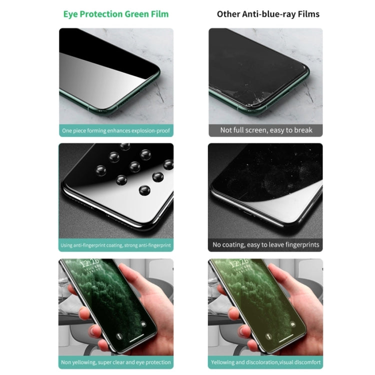 9H 2.5D Protección ocular Luz verde Película de vidrio templado a prueba de explosiones, For iPad 9.7 2018, For iPad 10.2, For iPad Mini 3 & 2, For iPad Mini 2019 & 4, For iPad Pro 10.5 inch, For iPad Pro 11 (2020), For iPad Pro 12.9 (2020)