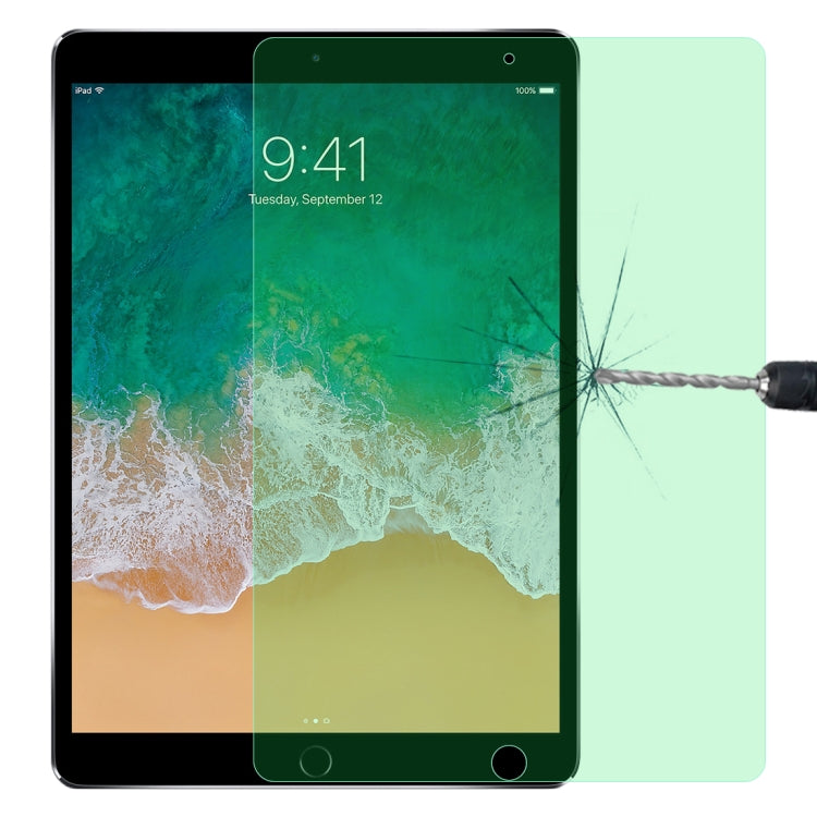 9H 2.5D Protección ocular Luz verde Película de vidrio templado a prueba de explosiones, For iPad 9.7 2018, For iPad 10.2, For iPad Mini 3 & 2, For iPad Mini 2019 & 4, For iPad Pro 10.5 inch, For iPad Pro 11 (2020), For iPad Pro 12.9 (2020)