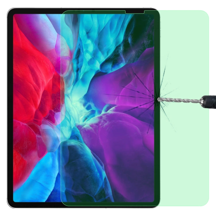 9H 2.5D Protección ocular Luz verde Película de vidrio templado a prueba de explosiones, For iPad 9.7 2018, For iPad 10.2, For iPad Mini 3 & 2, For iPad Mini 2019 & 4, For iPad Pro 10.5 inch, For iPad Pro 11 (2020), For iPad Pro 12.9 (2020)
