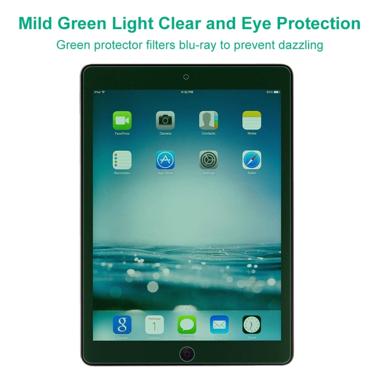 2 PCS 9H 2.5D Protección ocular Luz verde Película de vidrio templado a prueba de explosiones, For iPad 9.7 (2018), For iPad 10.2, For iPad Mini 3 & 2, For iPad Mini 2019 & 4, For iPad Pro 10.5 inch, For iPad Pro 11 inch (2020)                         ...