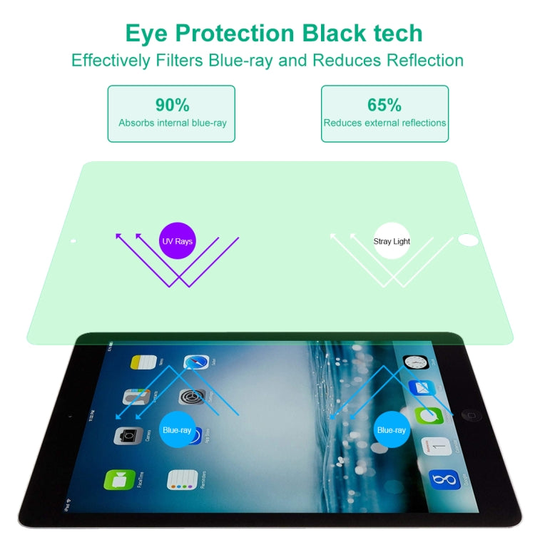 2 PCS 9H 2.5D Protección ocular Luz verde Película de vidrio templado a prueba de explosiones, For iPad 9.7 (2018), For iPad 10.2, For iPad Mini 3 & 2, For iPad Mini 2019 & 4, For iPad Pro 10.5 inch, For iPad Pro 11 inch (2020)                         ...