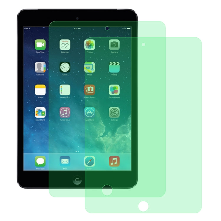 2 PCS 9H 2.5D Protección ocular Luz verde Película de vidrio templado a prueba de explosiones, For iPad 9.7 (2018), For iPad 10.2, For iPad Mini 3 & 2, For iPad Mini 2019 & 4, For iPad Pro 10.5 inch, For iPad Pro 11 inch (2020)                         ...